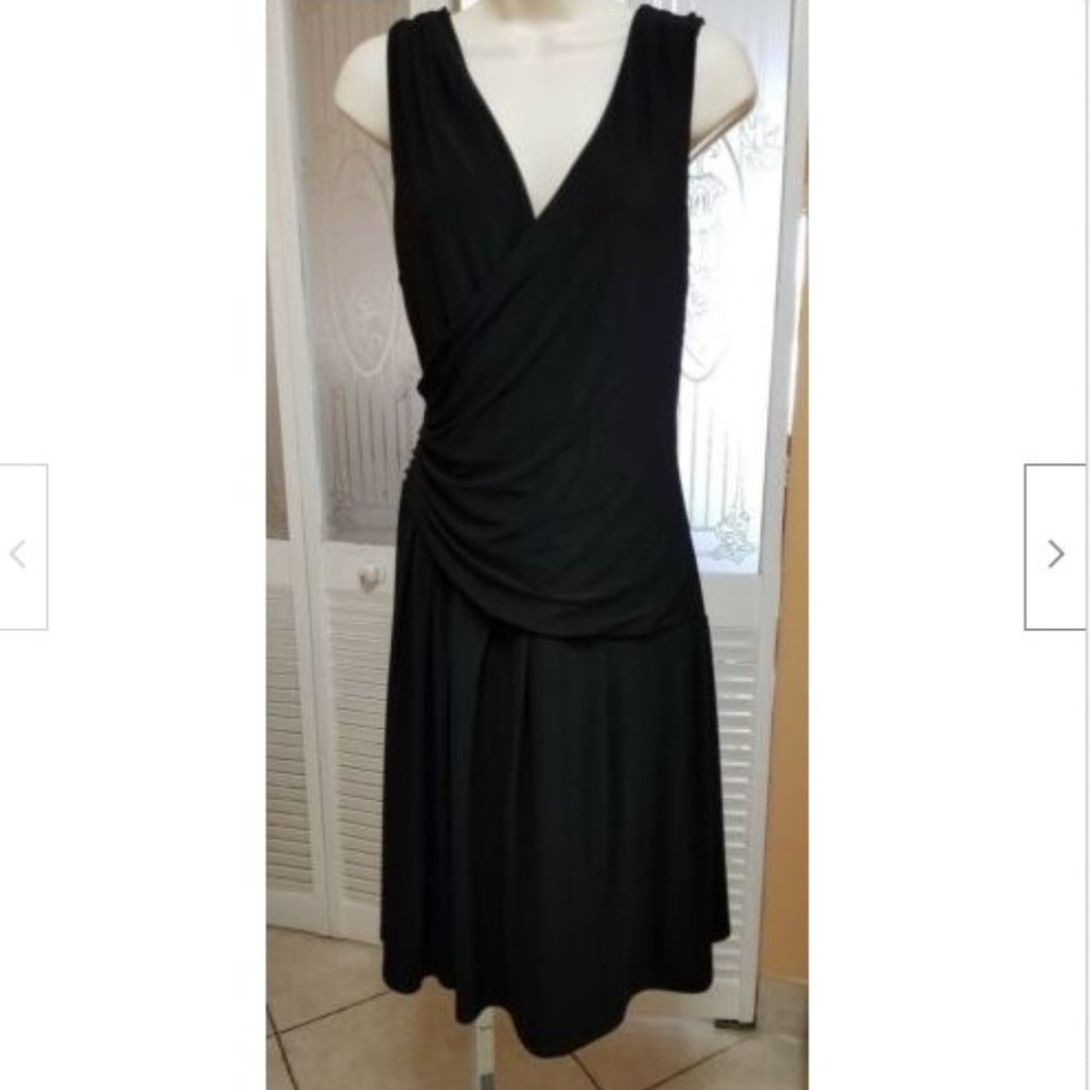 Essentials By A.B.S. Ladies Sexy Black Dress